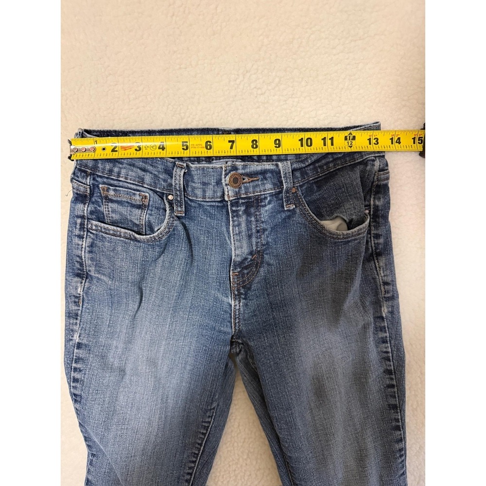 Levis 515 Jeans Girls 4 Blue Medium Wash Stretch Denim Bootcut Mid Rise - Picture 7 of 11